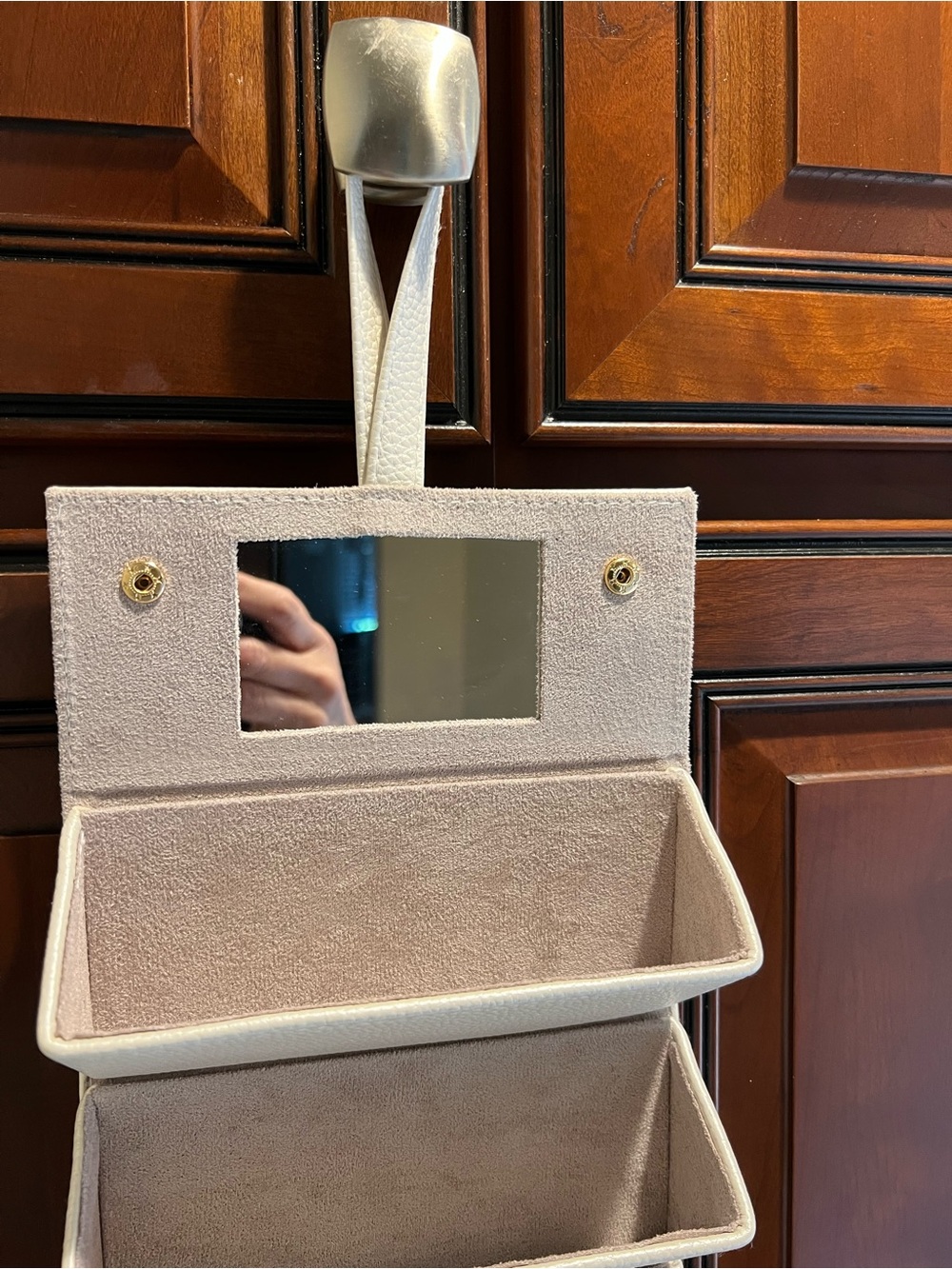 NIB Brouk & Co Leah 5 Eyewear/Jewelry Organizer Case Ivory Pearl Color - Picture 3 of 12